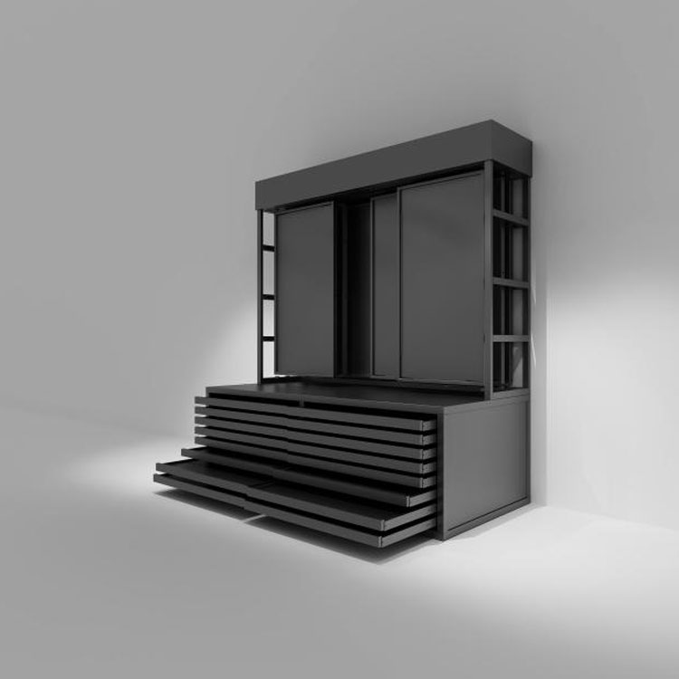 Suport de prezentare din piatră cu sertar plat rezistent